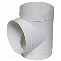 Unión en T Vents PVC para Extractor de aire-Tubo flexible (125mm)